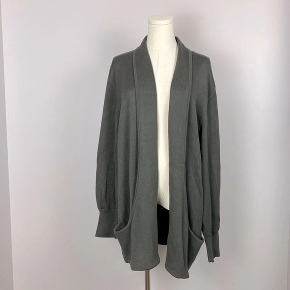 Vintage SIDEFFECTS Open Front Cardigan with large front pockets - Picture 1 of 11